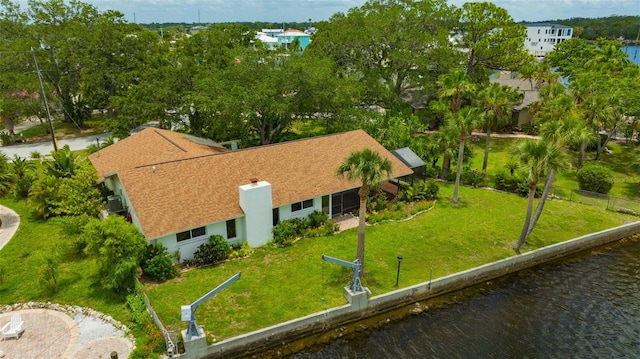 8143 Channel Dr, Port Richey, FL 34668 - aerial view of property and surrounding area featuring a large body of water