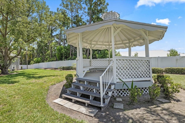 12141 Spartan Way Unit 102, Hudson, FL 34667 - view of yard with a gazebo