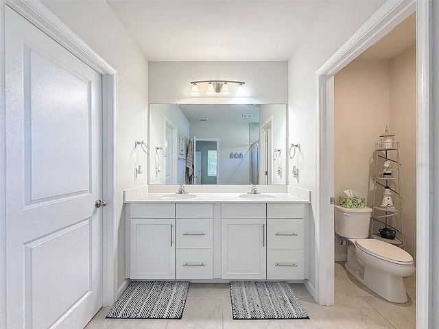 8855 Prairie Creek Dr, New Port Richey, FL 34655 - full bathroom featuring tile patterned flooring, double vanity, and healthy amount of natural light