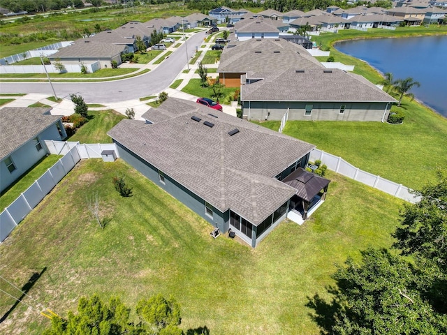8855 Prairie Creek Dr, New Port Richey, FL 34655 - aerial perspective of suburban area with a large body of water