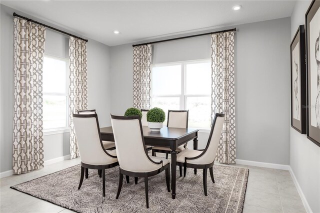 10919 SW 73rd Ct, Ocala, FL 34476 - dining area featuring tile patterned floors and recessed lighting