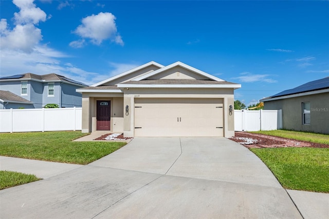 12119 Barnsley Reserve Pl, Gibsonton, FL 33534 - ranch-style home with stucco siding, driveway, and a garage