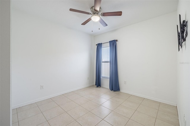 12119 Barnsley Reserve Pl, Gibsonton, FL 33534 - spare room with light tile patterned flooring and a ceiling fan