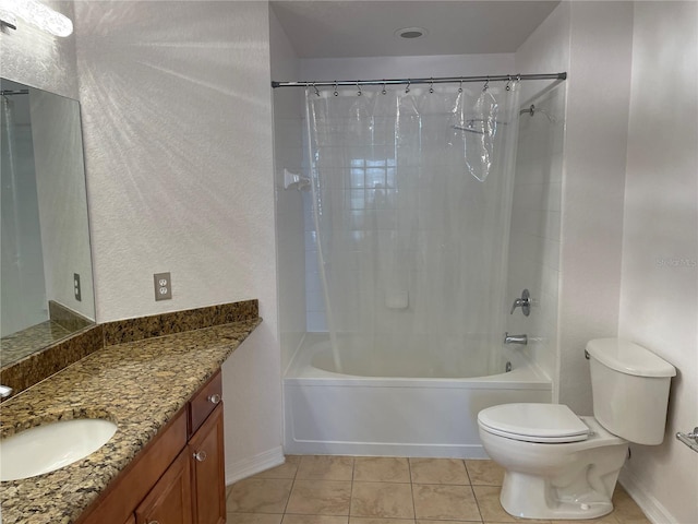 700 S Harbour Island Blvd Unit 407, Tampa, FL 33602 - bathroom with vanity, shower / bath combination with curtain, and tile patterned floors