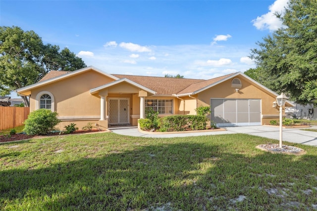 10394 Ireland St, Spring Hill, FL 34608 - single story home featuring stucco siding, a garage, and concrete driveway