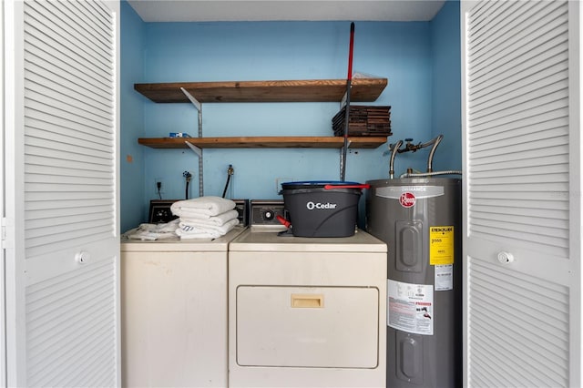 7700 Danube Dr Unit 7700, Hudson, FL 34667 - laundry area featuring water heater and separate washer and dryer