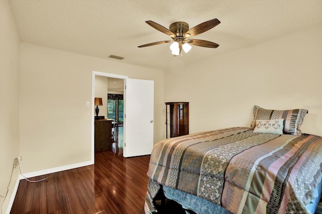 6654 Brambleleaf Dr, Spring Hill, FL 34606 - bedroom featuring wood finished floors and ceiling fan