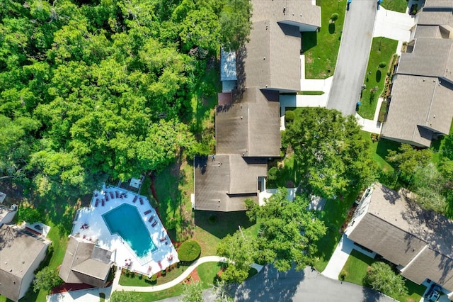 6654 Brambleleaf Dr, Spring Hill, FL 34606 - bird's eye view of a pool area