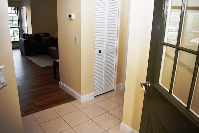 6575 Brambleleaf Dr, Spring Hill, FL 34606 - hall featuring baseboards and light wood-style flooring