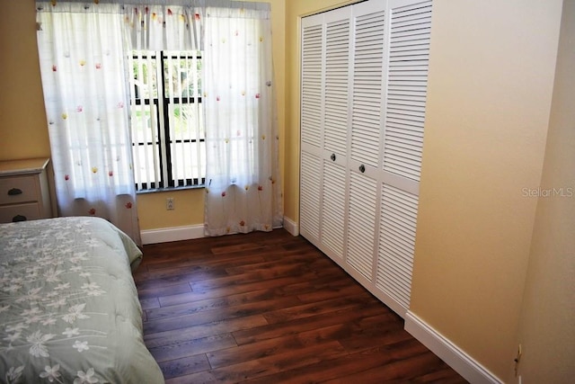 6575 Brambleleaf Dr, Spring Hill, FL 34606 - bedroom featuring hardwood / wood-style flooring and a closet