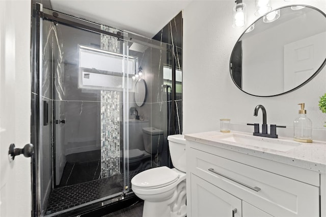 1324 Newhope Rd, Spring Hill, FL 34606 - full bathroom featuring vanity and a shower stall