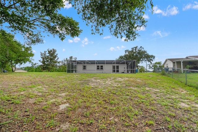 1324 Newhope Rd, Spring Hill, FL 34606 - view of yard with glass enclosure