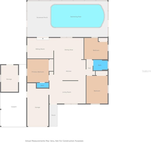 1324 Newhope Rd, Spring Hill, FL 34606 - view of floor plan / room layout