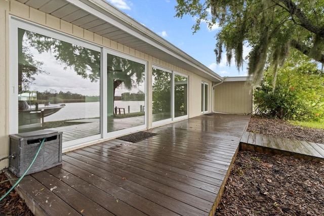 11446 W Bayshore Dr Unit 36, Crystal River, FL 34429 - deck with a water view
