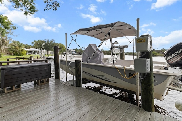 11446 W Bayshore Dr Unit 36, Crystal River, FL 34429 - dock area featuring boat lift