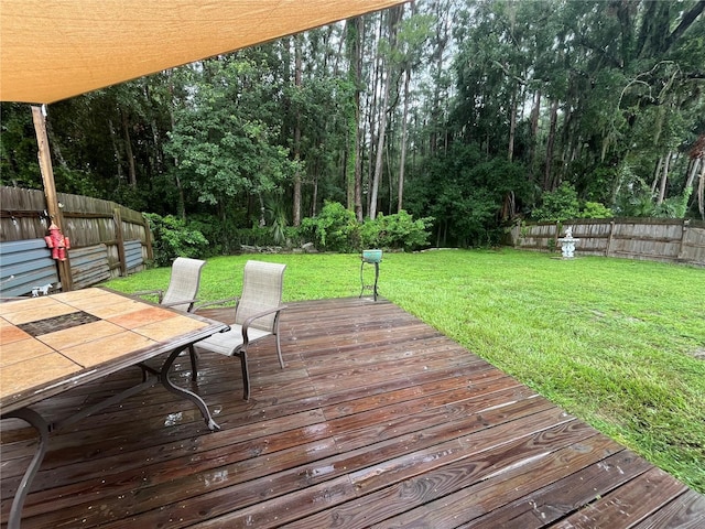 8122 Matthew Dr, New Port Richey, FL 34653 - deck with a fenced backyard