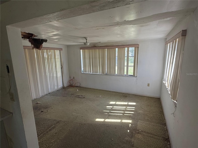 12813 Vassar Ct, Hudson, FL 34667 - spare room with a ceiling fan