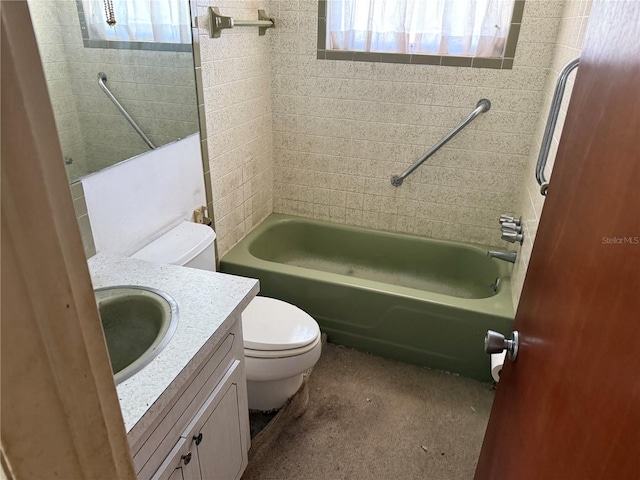 12813 Vassar Ct, Hudson, FL 34667 - full bathroom featuring vanity and shower / bath combination