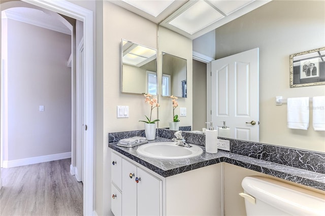 5301 Legend Hills Ln, Spring Hill, FL 34609 - bathroom with vanity and wood finished floors