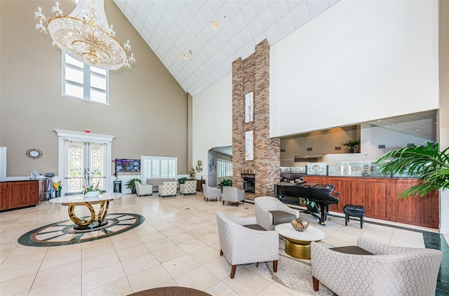 1610 Winding Willow Dr, Trinity, FL 34655 - common area featuring high vaulted ceiling
