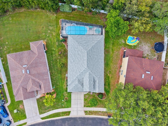 15604 Durango Cir, Brooksville, FL 34604 - drone / aerial view of a pool area