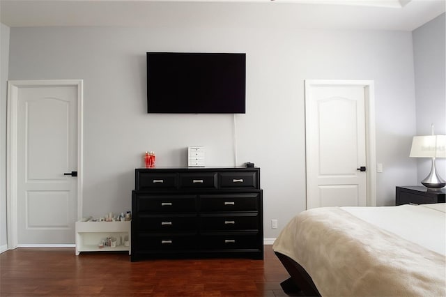 14647 Potterton Cir, Hudson, FL 34667 - bedroom with dark wood-style floors