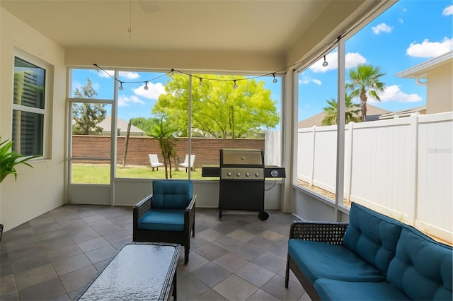 14647 Potterton Cir, Hudson, FL 34667 - sunroom featuring an outdoor living space