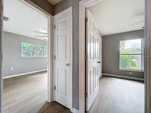 12214 Partridge Hill Row, Hudson, FL 34667 - hallway with wood finished floors and baseboards