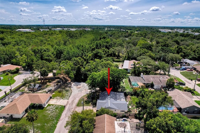 8640 Horizon Ln, Hudson, FL 34667 - drone / aerial view of a heavily wooded area