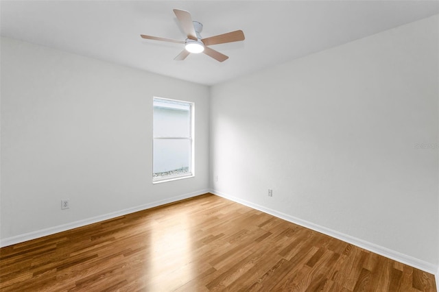 11619 Crest Creek Dr, Riverview, FL 33569 - spare room featuring wood finished floors and a ceiling fan