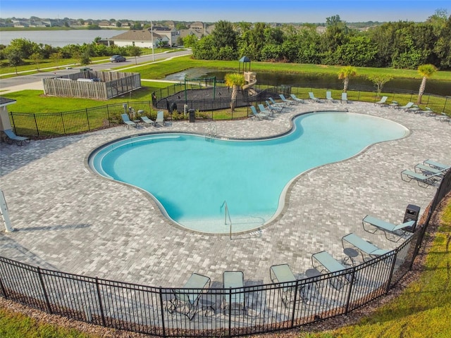 11861 Downy Birch Dr, Riverview, FL 33569 - community pool with a patio and a water view