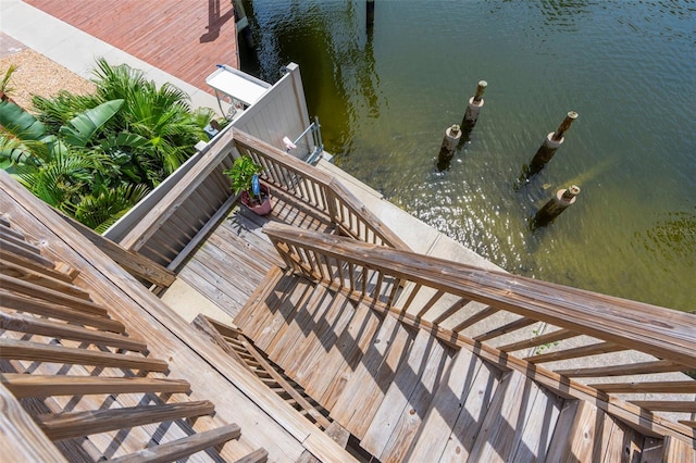 13825 San Juan Ave, Hudson, FL 34667 - dock area with stairway and a water view