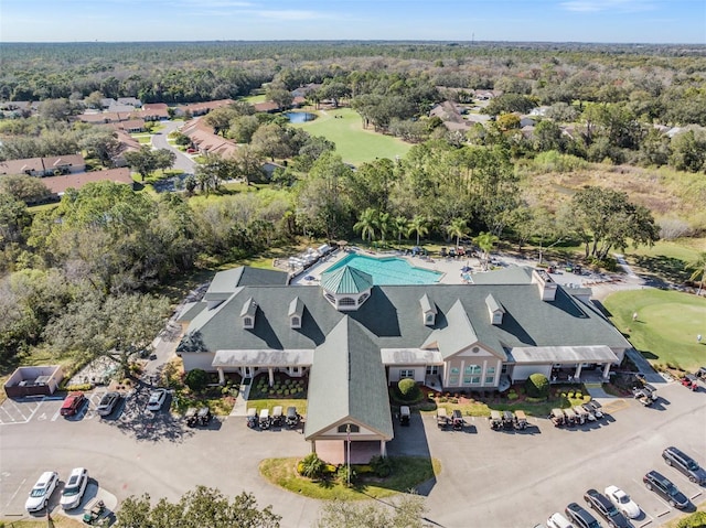 9626 Woodhollow Ct, New Port Richey, FL 34655 - aerial overview of property's location featuring a local golf course