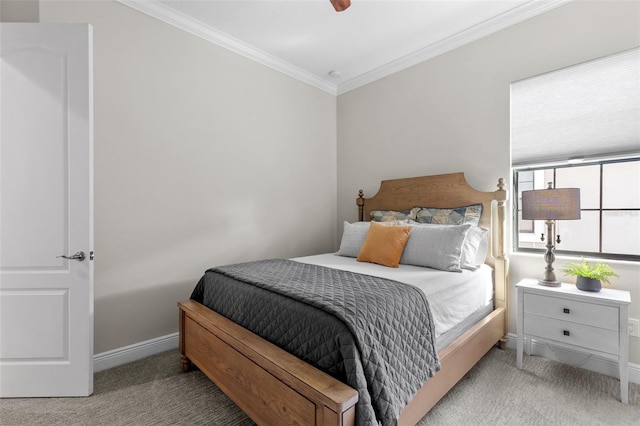 13208 Fawn Lily Dr, Riverview, FL 33579 - carpeted bedroom featuring crown molding and baseboards