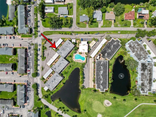 225 Country Club Dr Unit A203, Largo, FL 33771 - aerial overview of property's location featuring a nearby body of water