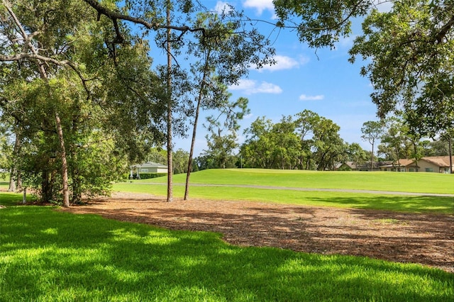 view of home's community featuring a lawn