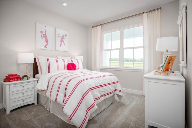 118 Venetian Palms Blvd, New Smyrna Beach, FL 32168 - bedroom with carpet floors and recessed lighting