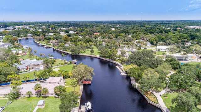 6519 Thicket Trl, New Port Richey, FL 34653 - aerial view of property's location featuring a large body of water and nearby suburban area