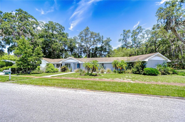 5523 Carlton Rd, New Port Richey, FL 34652 - ranch-style house featuring a front yard