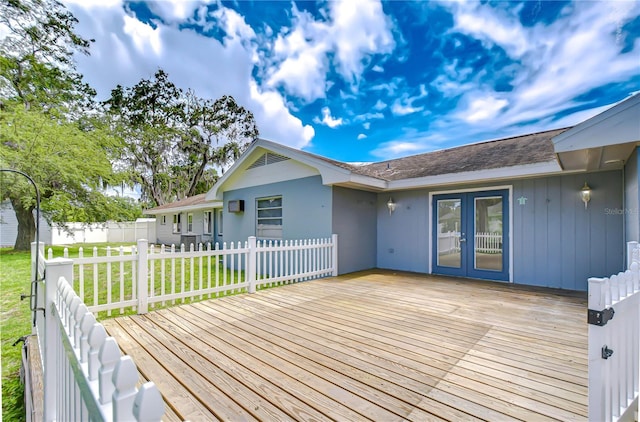 5523 Carlton Rd, New Port Richey, FL 34652 - deck featuring french doors