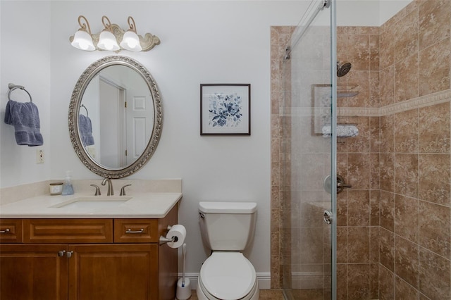 10508 Pontofino Cir, Trinity, FL 34655 - bathroom with vanity and a tile shower