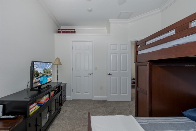 10508 Pontofino Cir, Trinity, FL 34655 - carpeted bedroom with ornamental molding