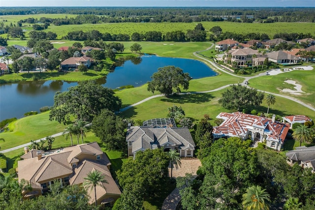 10508 Pontofino Cir, Trinity, FL 34655 - aerial view of residential area with a nearby body of water and a golf club