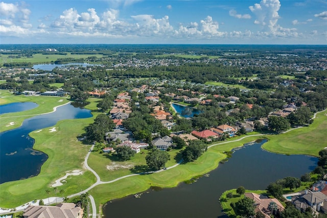 10508 Pontofino Cir, Trinity, FL 34655 - aerial view of residential area with a golf course and a large body of water