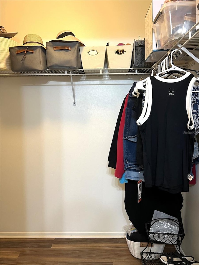 7721 Hillside Ct Unit 203, Hudson, FL 34667 - spacious closet with wood finished floors