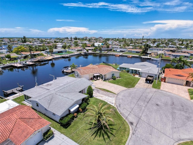 12817 2nd Isle, Hudson, FL 34667 - aerial perspective of suburban area featuring a nearby body of water