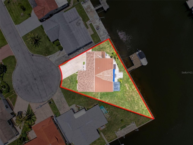 12817 2nd Isle, Hudson, FL 34667 - aerial overview of property's location featuring property boundaries highlighted