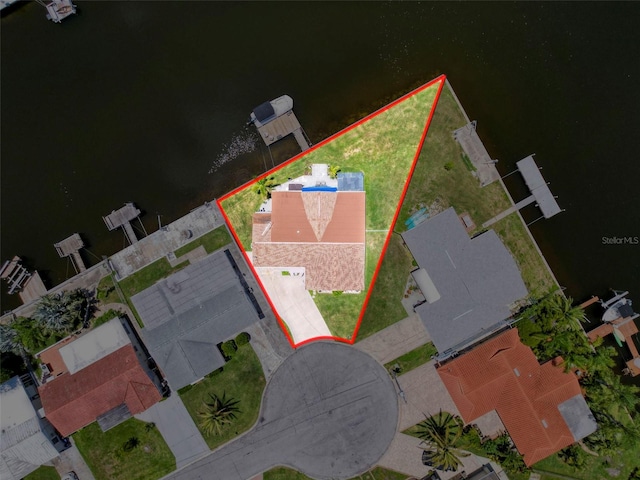 12817 2nd Isle, Hudson, FL 34667 - aerial view of property's location featuring property parcel outlined