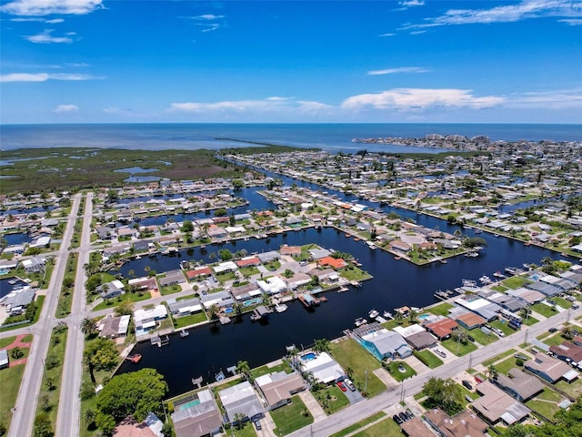 12817 2nd Isle, Hudson, FL 34667 - aerial view of property's location with a large body of water and nearby suburban area