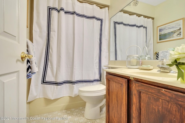 38 Sweet Gum Rd, Howell, NJ 07731 - bathroom featuring vanity and shower / bath combo with shower curtain